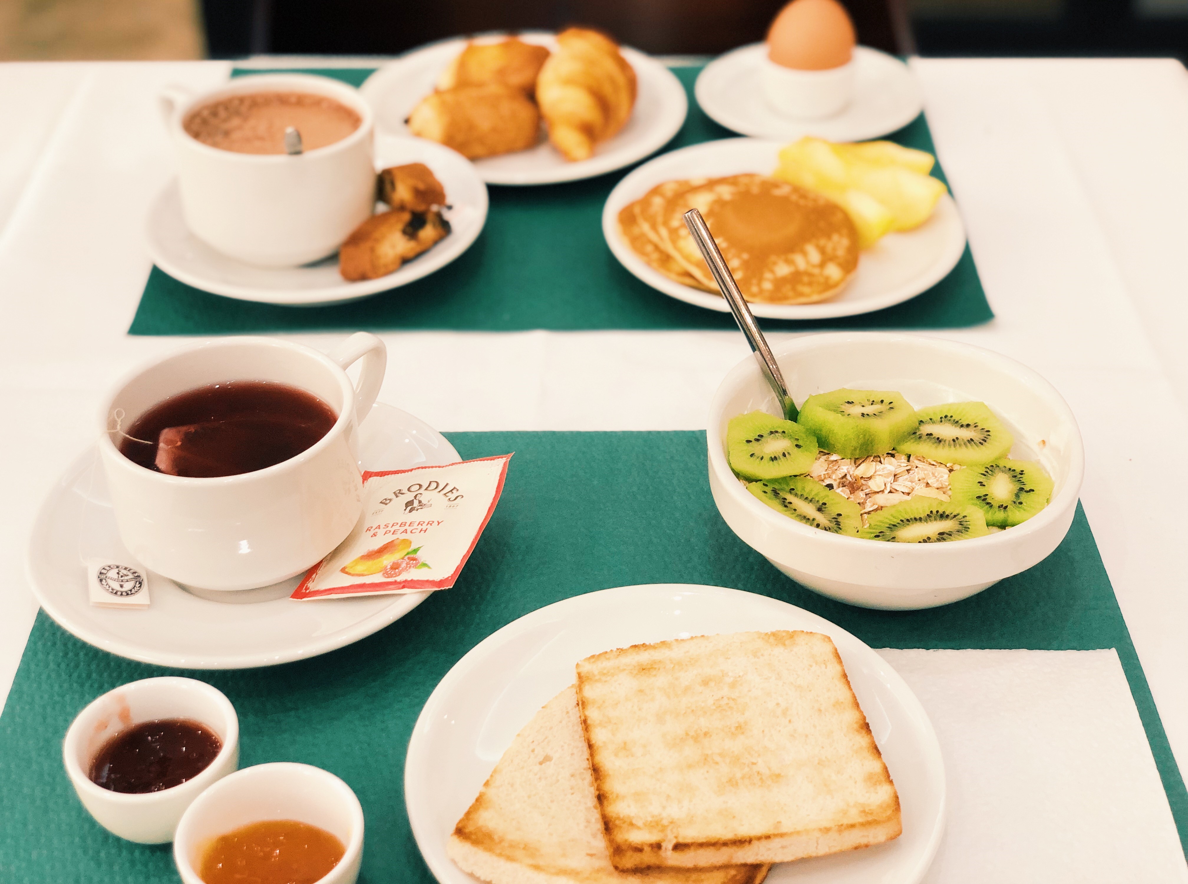 Le petit déjeuner de l'hôtel Napoleon